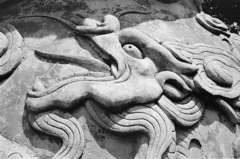 Dragon Face in relief - China